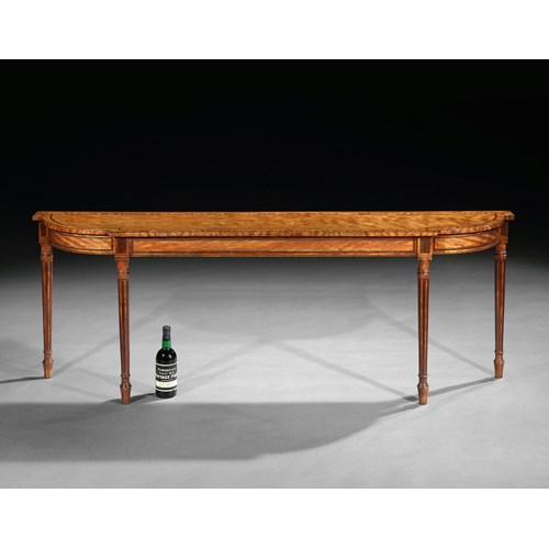 A George III satinwood and purpleheart side table